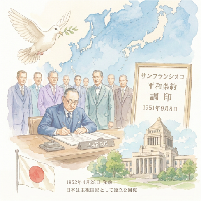 サンフランシスコ平和条約調印 1951年9月8日