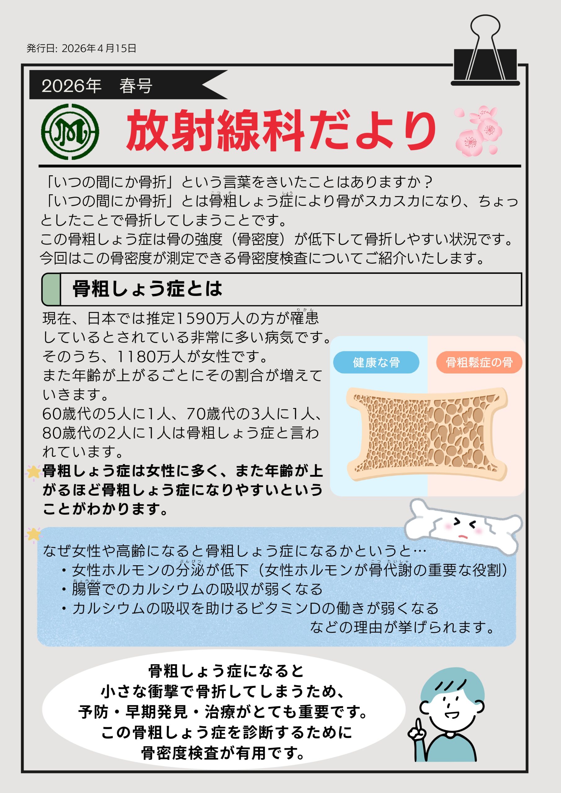 骨粗鬆症について